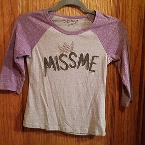 Miss Me 3/4 sleeve top, youth medium